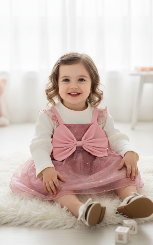 Robe "Éclat de Fête" pour petite fille (2-3 ans) | Princessdz